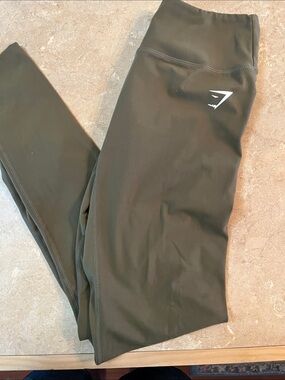 Gymshark Dark Olive High-Rise Active Leggings